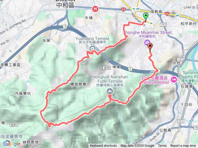 烘爐地登山步道（經圓通寺）預覽圖