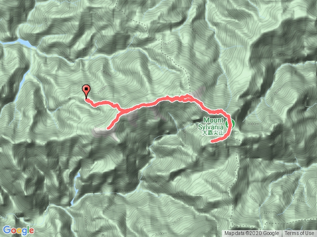 D2九九山莊、大小霸、伊澤山、加利山來回