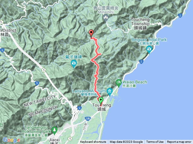 20230314 頭城 至 灣潭 越嶺縱走 (經 頭圍山 礁水坑山 鶯子嶺 打鐵寮山)