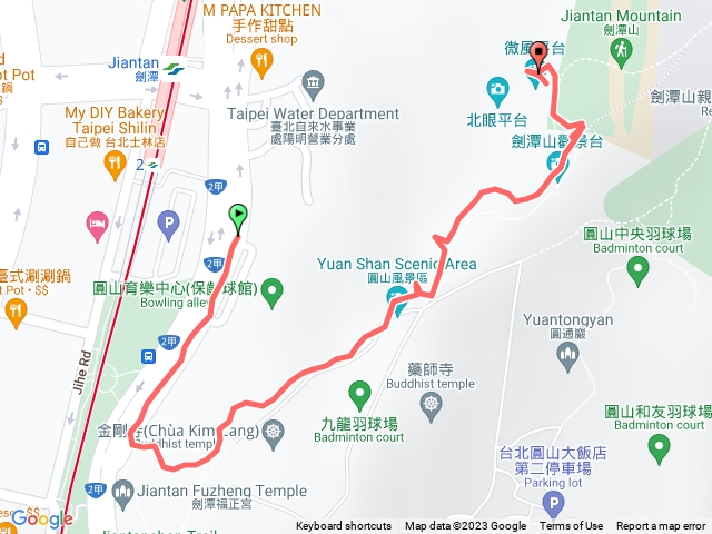 微風平台、北眼平台