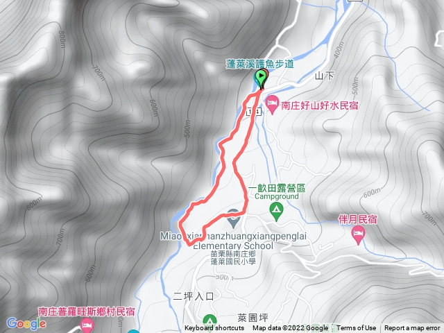 蓬萊溪護魚步道