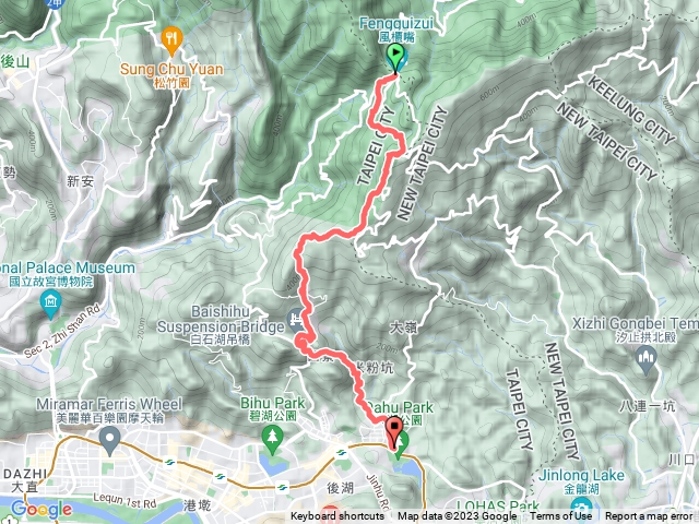 2023年臺北大縱走：尋寶任務臺北大縱走第四段：風櫃口至中華科技大學