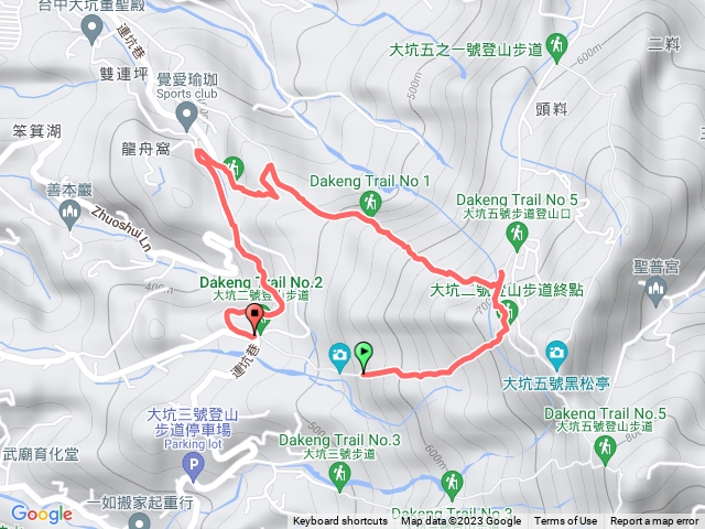 大坑2號步道+1號步道O型走