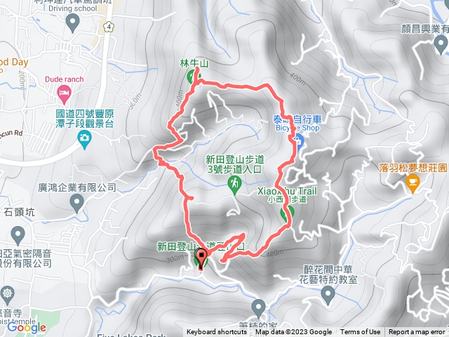 新田二星(林牛山、聚興山)中O型縱走