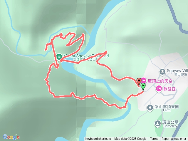 環山部落獵人步道大小環線O型預覽圖