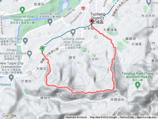 頂埔➡️大暖尖山➡️火炎山➡️櫻花公園➡️永寧捷運站
