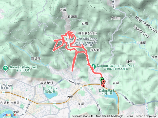 20251220內湖三尖(圓覺寺步道上鯉魚山步道下)