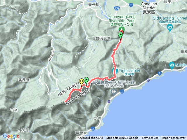 草嶺古道、桃源谷步道、灣坑頭山、福德山