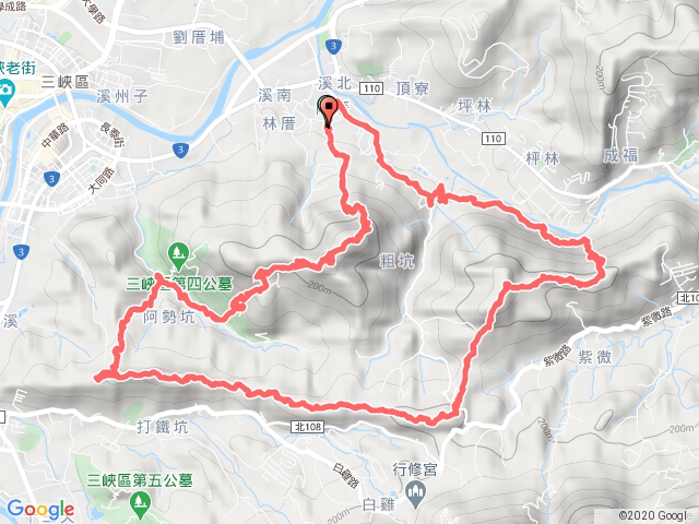 20200411三峽/祖眉坑山-王公坑山-溪南尖O形