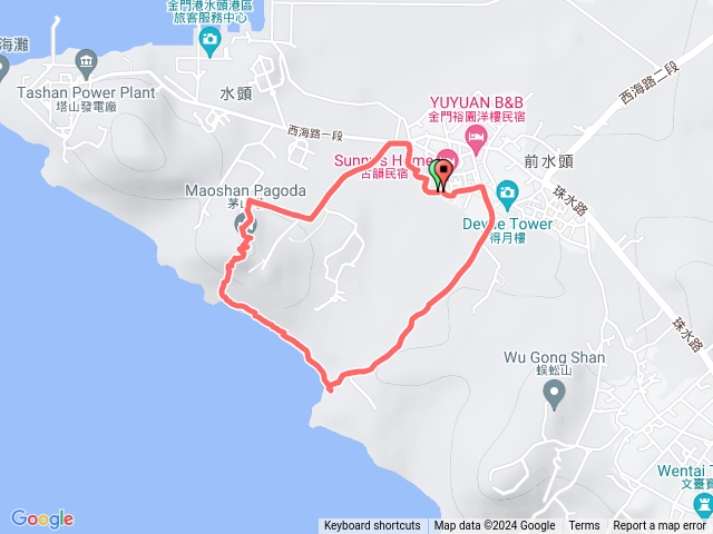 茅山塔金水國小海岸邊O型