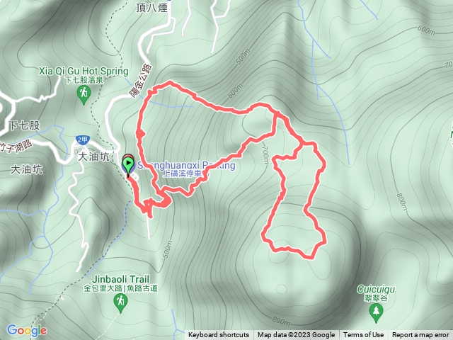 2023-02-11冷水大山>大尖後山 >頂中股山>冷水山西峰>三重橋山8字串行