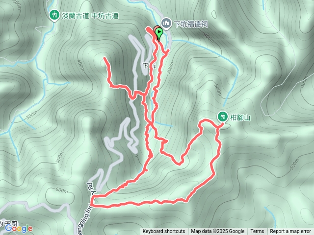 雙溪下坑古道左右線O繞登柑腳山+中坑東山來回