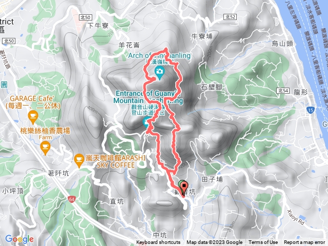 福隆山步道，觀音山-小北插、北橫古道1-5段、尖山、硬漢嶺步道