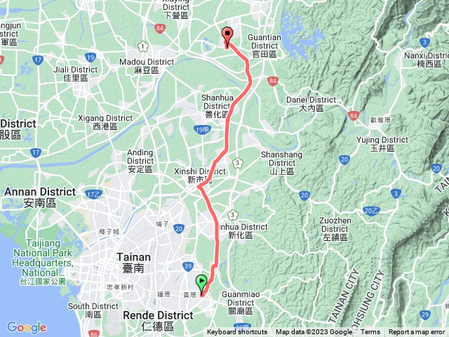 歸仁仁壽官～隆田火車站