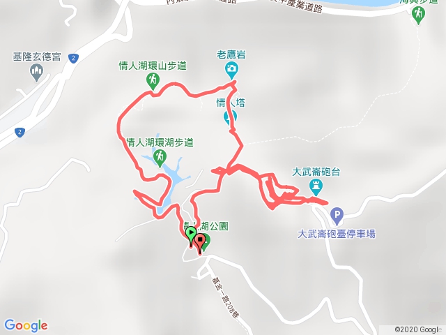 情人湖環山步道-大武崙砲台-環型