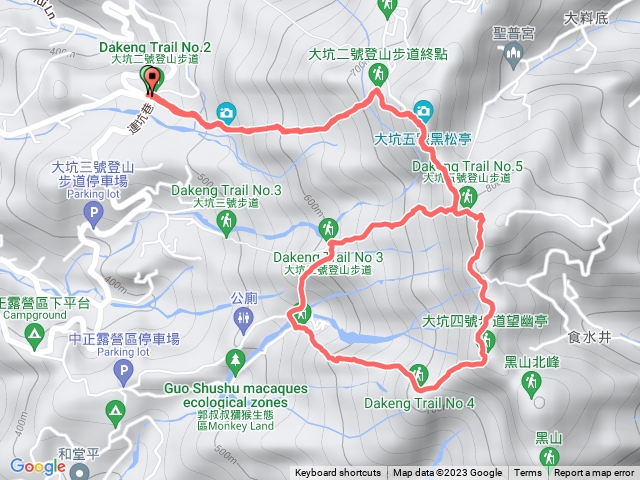 大坑 2→5→3→3.1→4→5→2預覽圖