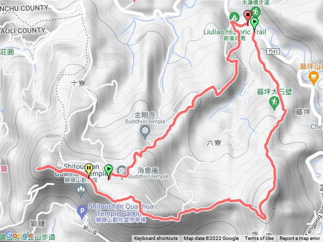 藤萍步道上猿山接獅山古道回