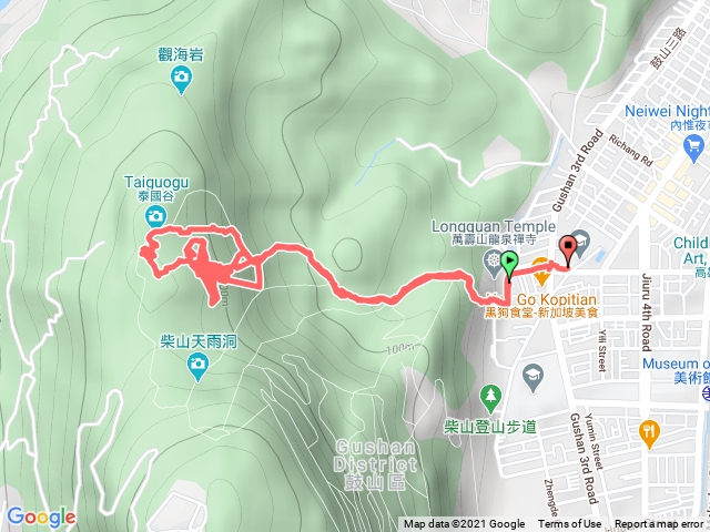 柴山 北峰極樂洞 泰國谷 小錐麓 一簾幽夢