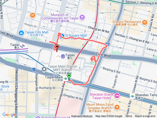 2026-05-01 華陰街與承德路口台北轉運站旁加羅林魚木