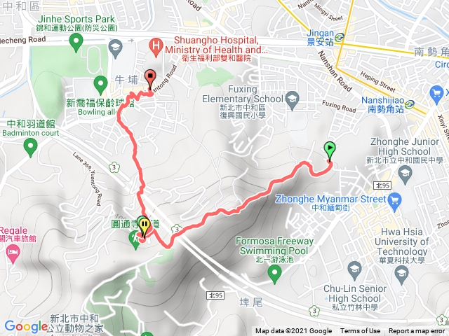 國旗嶺 圓通寺 雙和醫院