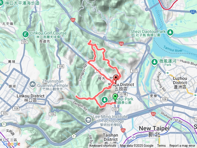 新北五股郊山行程 : 五股群山六連峰。( 水碓山 / 外寮嶺山 / 龍鳳巖山 / 五股坑山 / 御史坑山 / 五股山 )預覽圖