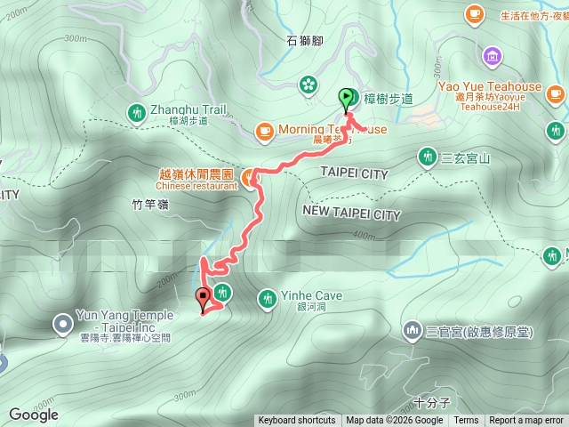 銀河洞到樟湖步道走馬路預覽圖