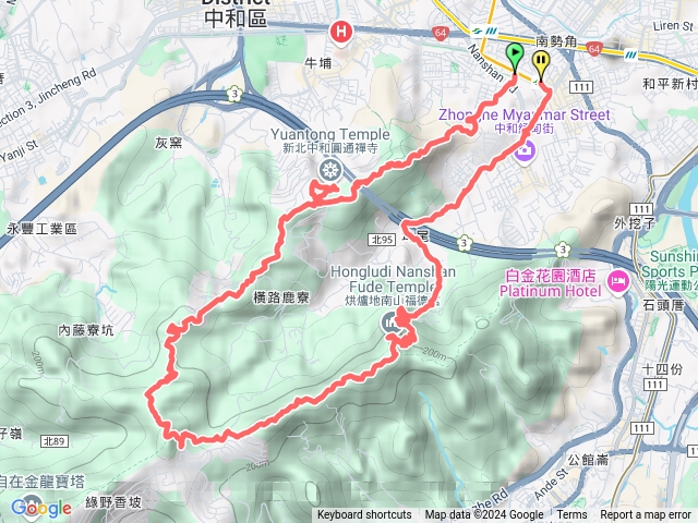 20241010週四捷運南勢角站國旗嶺圓通禪寺玉皇宮三清宮彩蝶社區青春嶺南勢角山