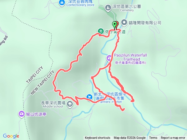 炮子崙步道-茶山古道-炮子崙瀑布步道預覽圖