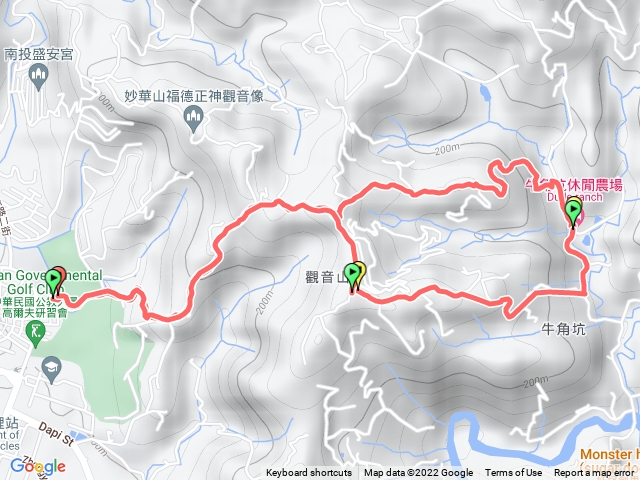 中興新村至香園亭、牛角坑往返