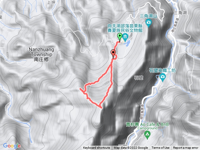 光天高山，向天湖山，O型