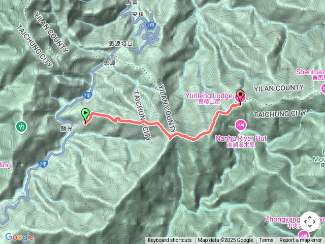勝光登山口-雲稜山屋
