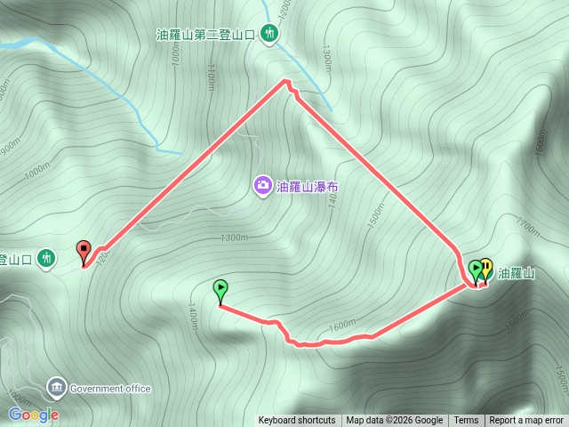 油羅山O型（伐木不好走）預覽圖