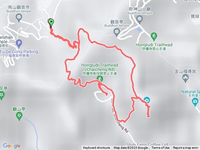 鴛鴦亭～光明頂～柴埕尖～柴埕路60巷～鴛鴦亭