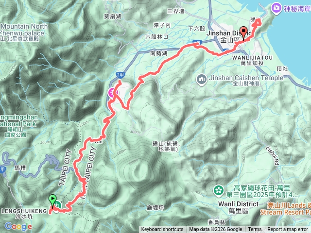 魚路古道北段（擎天崗-磺港0K起點）