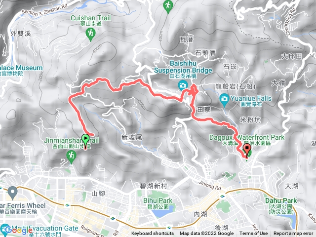 金面山到大溝溪