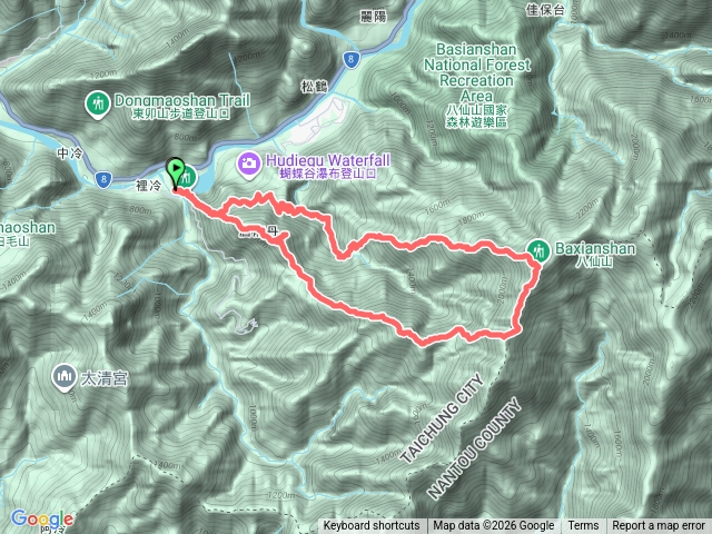 蝶夢八唐逆走(裡冷登山口)預覽圖