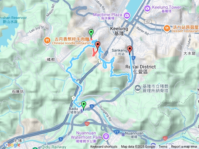 00八堵獅球嶺湖碉堡群北西東砲台山劉銘傳隧道南榮山三坑車站