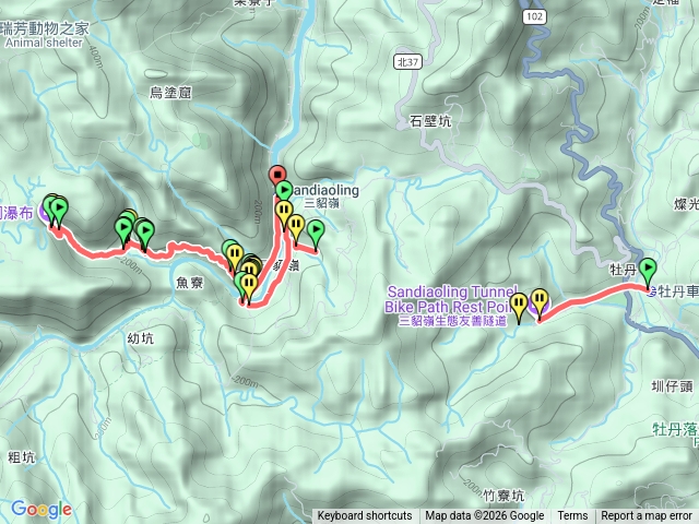 三貂嶺隧道與瀑布群預覽圖