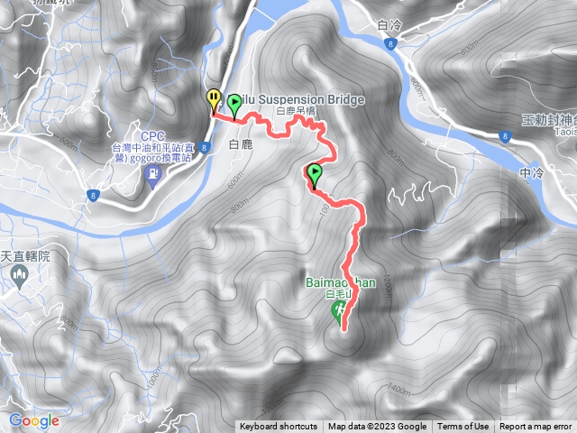 白毛山登山步道