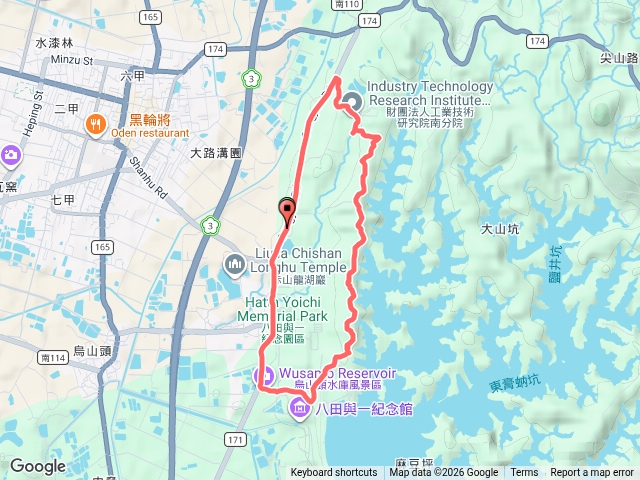 六甲工研院-鎮南宮-烏山頭水庫