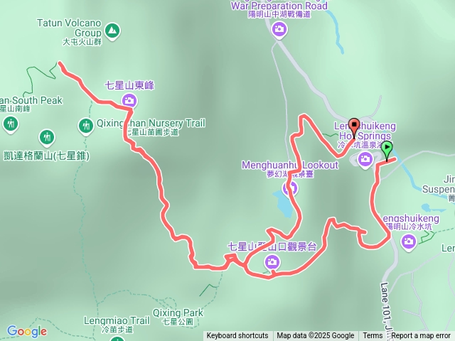 七星山冷水坑（東峰、主峰、夢幻湖）