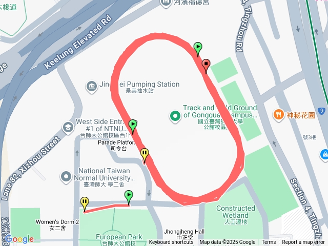 師大公館分部運動場預覽圖