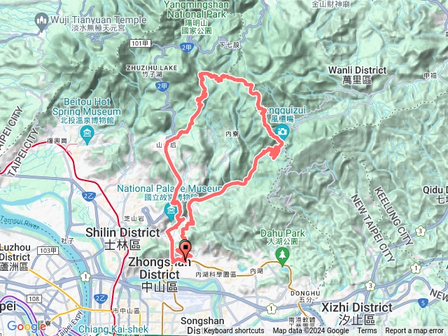 劍南捷運站-風櫃嘴-石梯嶺山-擎天崗-冷水坑-劍南捷運站O繞