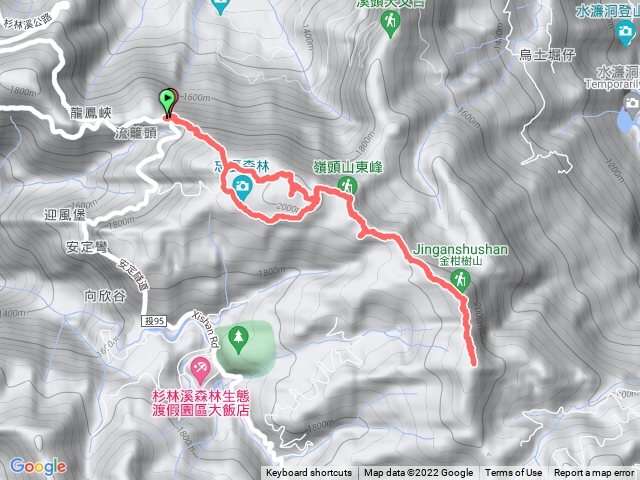 留龍頭 忘憂森林 金柑樹山 嶺頭山 留龍頭