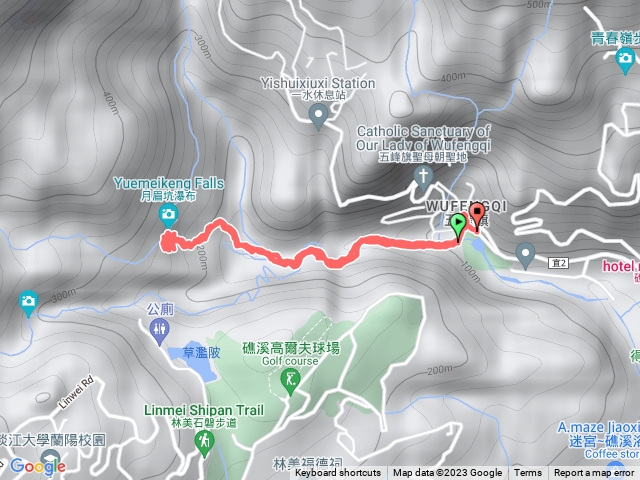 月眉坑瀑布-陸路預覽圖
