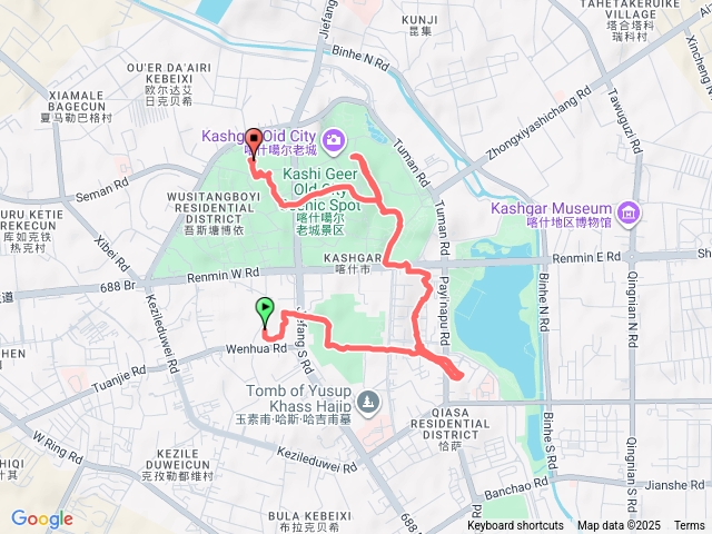 人民公園-東湖公園-耿恭祠-汗巴扎