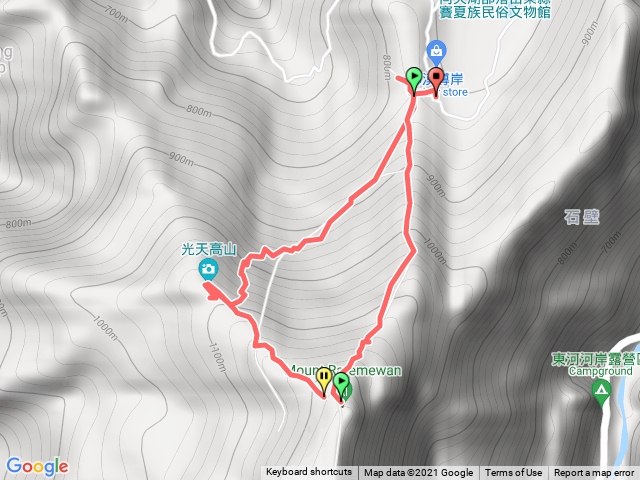 光天高山-向天湖山 O型