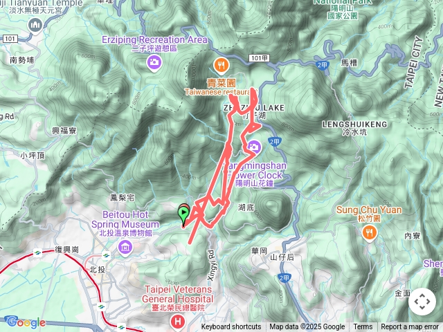 硫磺谷、18份圳、猴坎圳、竹子湖、水車寮步道、青春嶺、大屯瀑布、陽峯古道、龍鳳谷