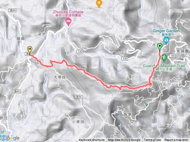 聖衡宮-關刀山-關刀山西北峯-勝興車站