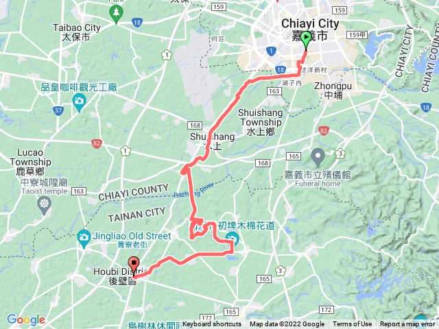 嘉義市至後壁徒步踩線